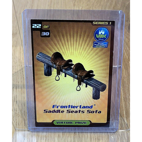 Virtual Magic Kingdom VMK Disney Frontierland Saddle Seats Sofa - Picture 1 of 2
